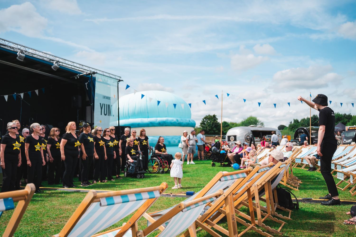 The Heaton Park Food Festival Accessibility Page - Rock Choir Performance