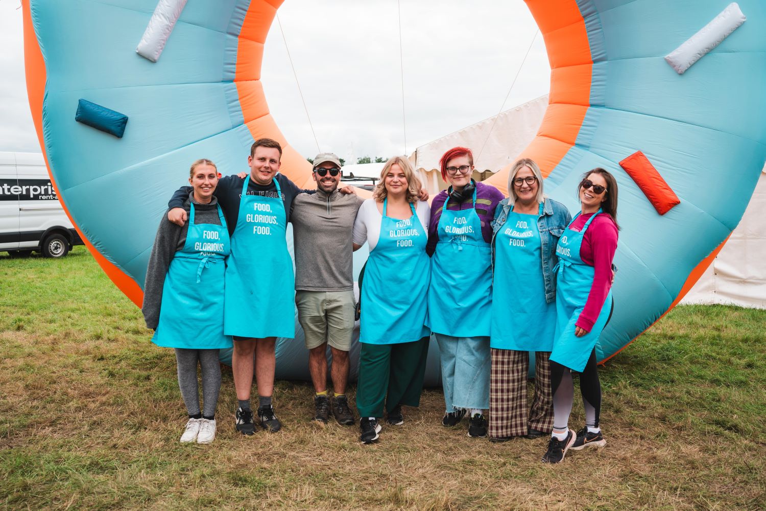 The Heaton Park Food Festival staff who will welcome you when you arrive at the event! 