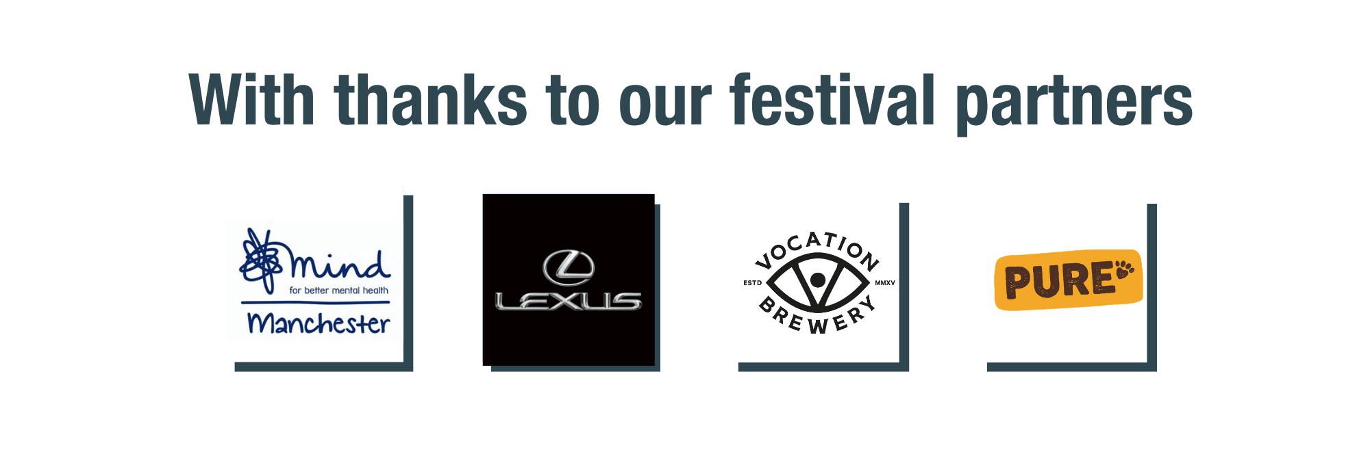With thanks to our festival partners
